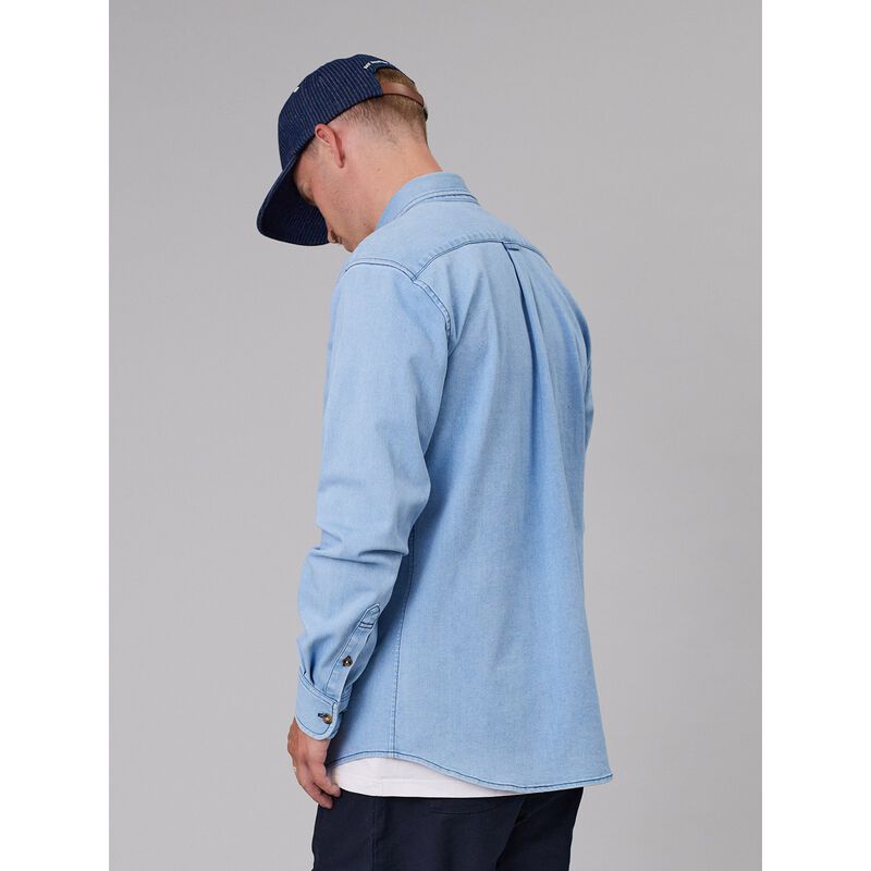 Just Another Fisherman Stamp Denim Work Shirt image number 1
